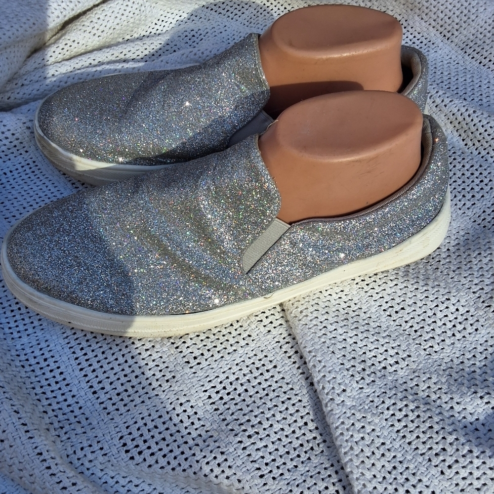 Matisse Silver Glitter sneakers 9.5 - Picture 5 of 12